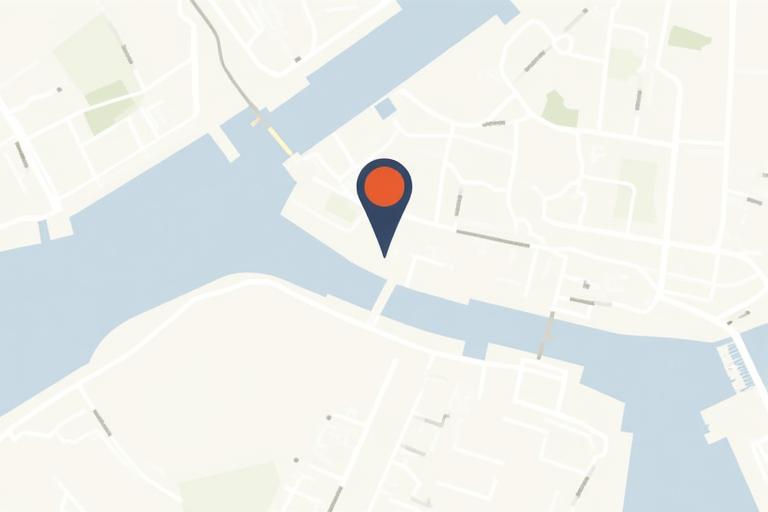 Kaart van Amsterdam met de locatie van EikenHart Creatie aangeduid.