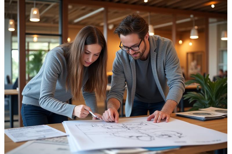 Voorbeeld van een designconsultatie sessie